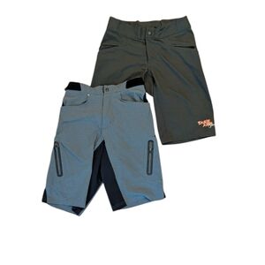 Lot of TWO MTB bike shorts, Zoic Ether & ION